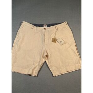 Faherty Brand Men's Beige Linen Cotton Blend Chino Shorts Size 38‎